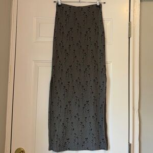 90's Floral Maxi Skirt